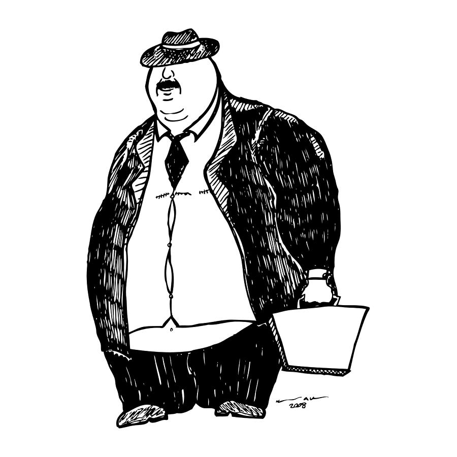 900x900 Business Man Drawing