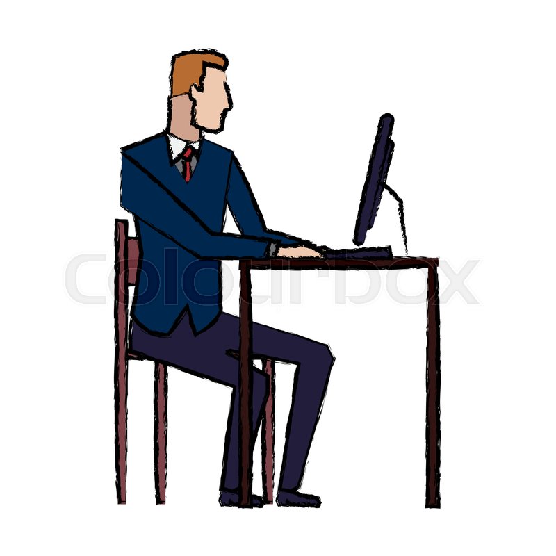 800x800 business man entrepreneur in a suit stock vector colourbox