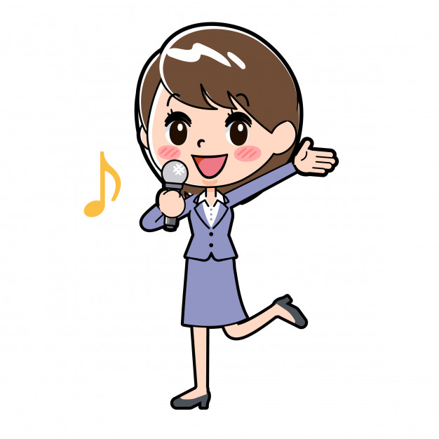 626x626 Out Line Business Woman Song Appeal Vector Premium Download