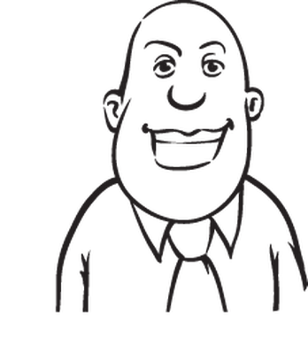 348x399 Whiteboard Drawing Bearded Businessman In Various Emotions