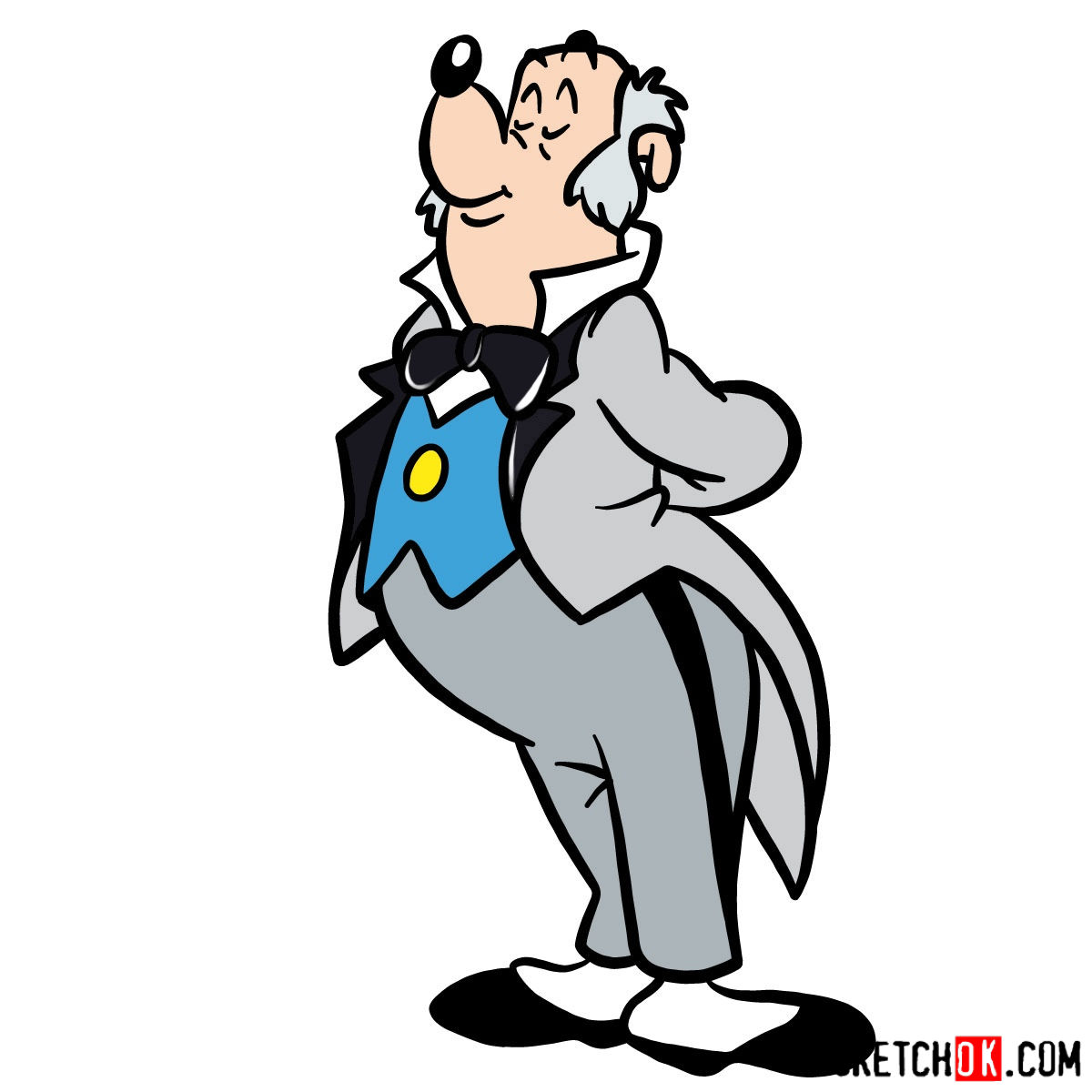 1200x1200 How To Draw Duckworth The Butler