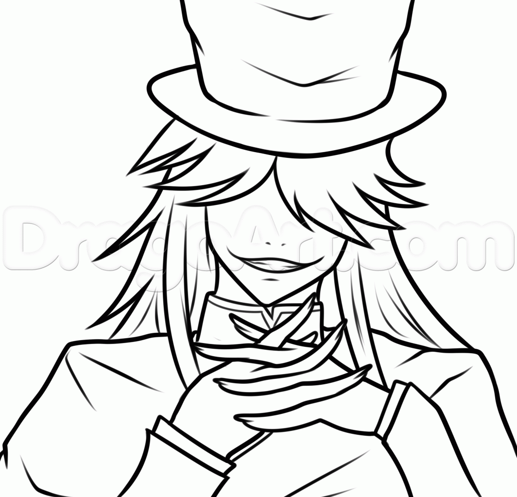 1064x1023 Step How To Draw The Undertaker From Black Butler