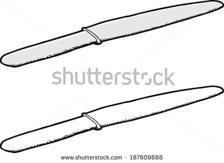 450x327 Butter Knife Clipart Black And White