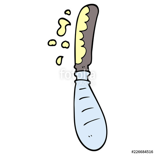 500x500 Cartoon Doodle Butter Knife Stock Image And Royalty Free Vector