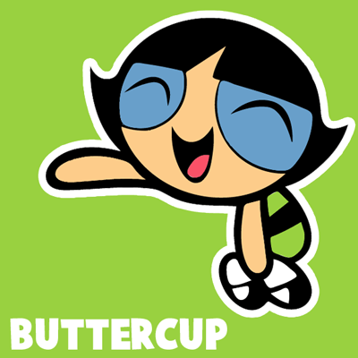 400x400 how to draw buttercup from powerpuff girls with easy steps