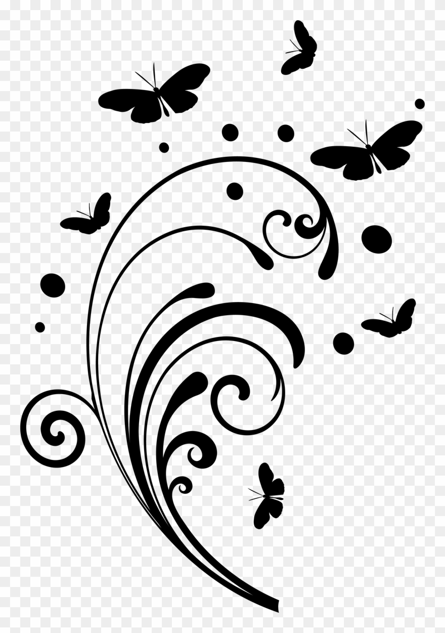 880x1251 Butterfly Design Clipart Simple