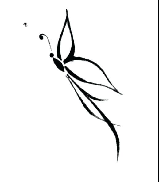 518x594 Easy Butterflies To Draw Easy Butterfly Drawings Step