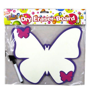 300x300 Kids Wipe Clean White Boards Pen Drawing Creative Fun Butterfly
