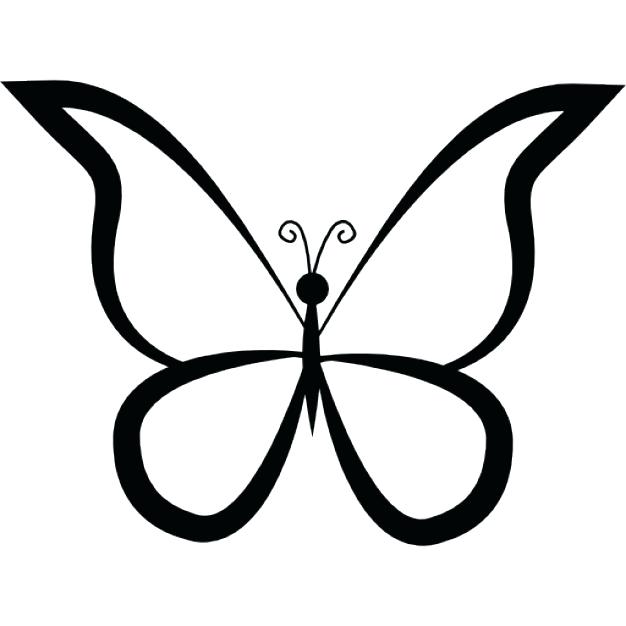 626x626 Outline Butterfly Butterflies Outlines Best Butterfly Tattoo