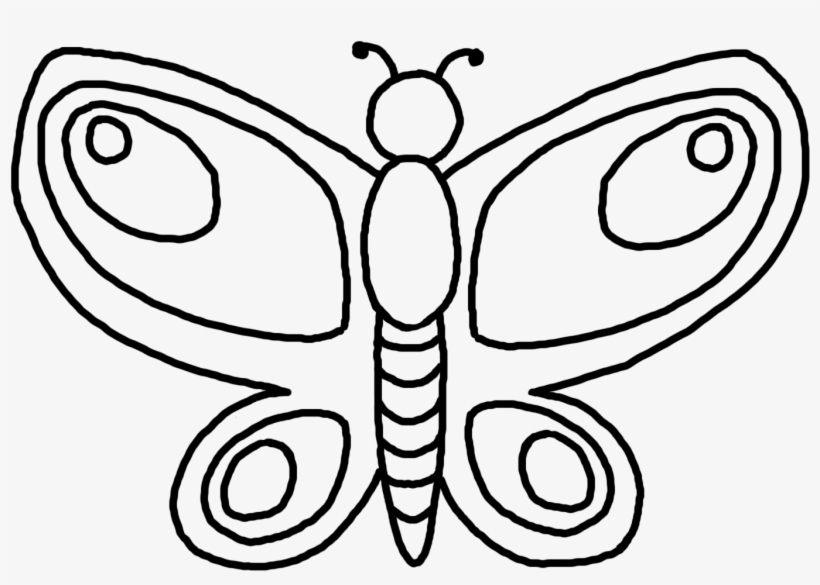 820x585 Png Royalty Free Download Butterfly Drawing Black