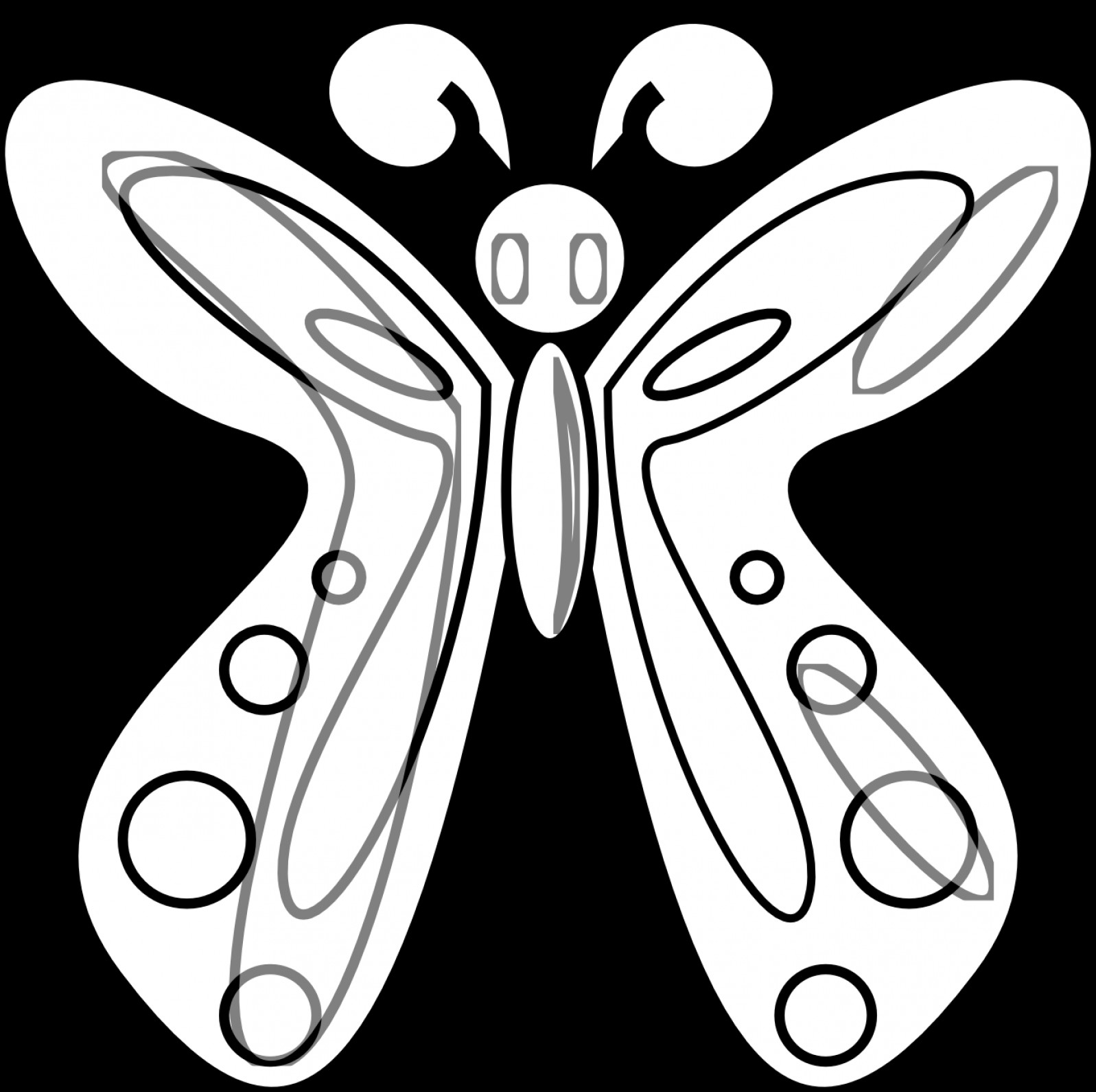 1597x1591 book clipart black and white butterfly line art inkscape adobe