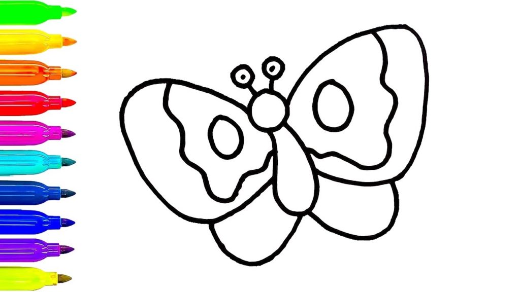 Butterfly Drawing For Children | Free download on ClipArtMag