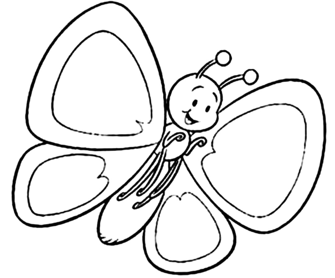 1080x898 Printable Butterfly Coloring Pages Drawing For Kids Books Book