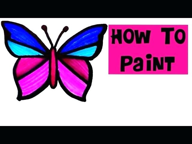 640x480 Easy Draw Butterfly How To Draw Painting Butterfly For Kids Easy