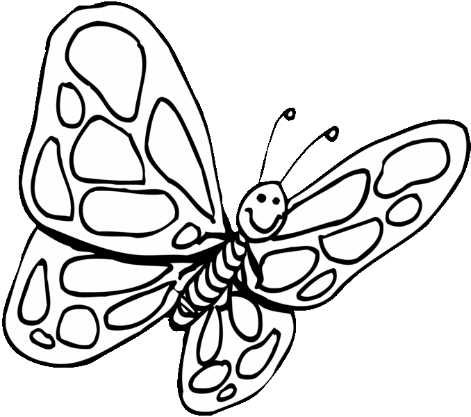 678x600 Butterfly Clipart To Color Kids Coloring