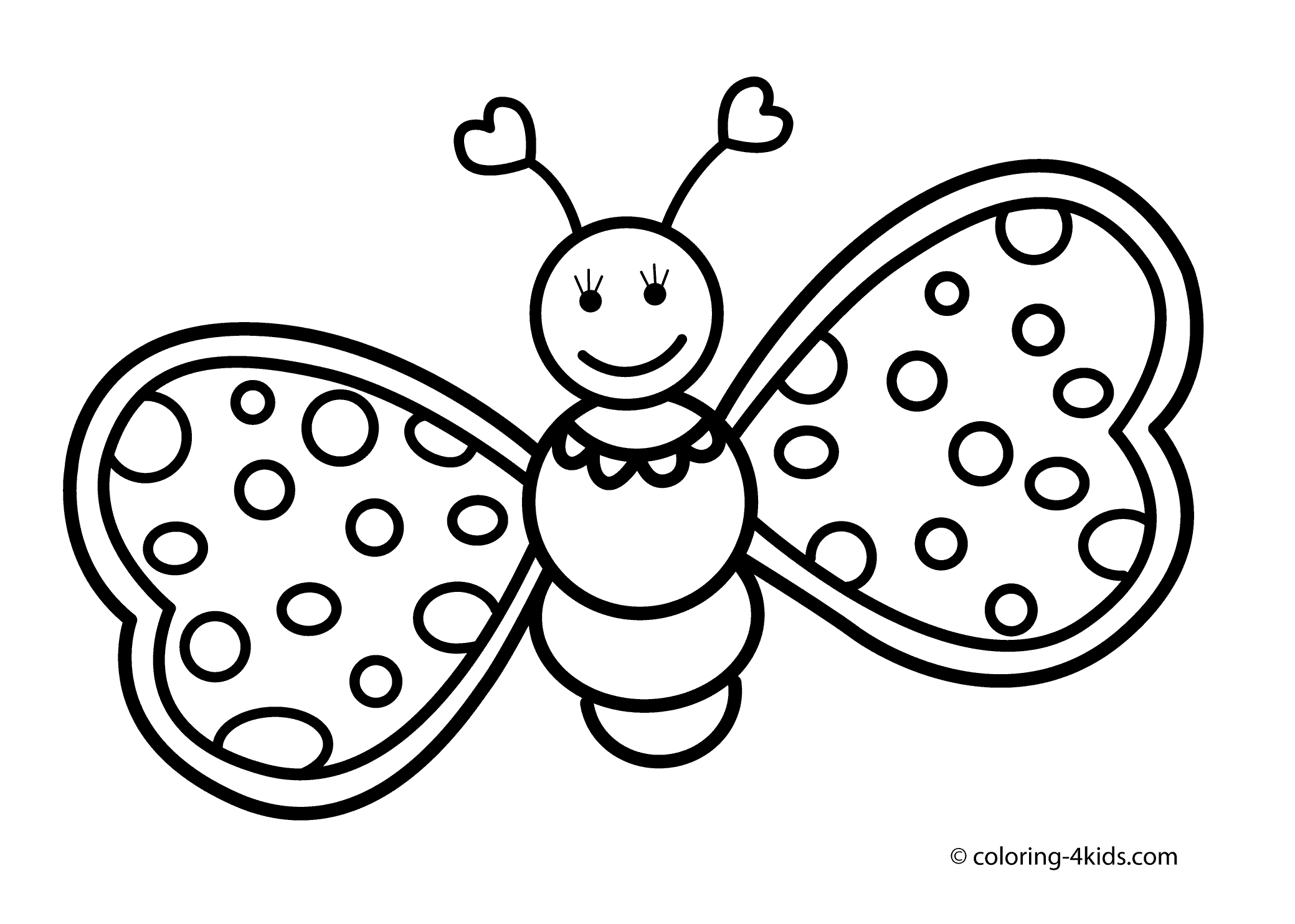 2079x1483 Surprise Butterfly Pictures To Colour For Kids Free Cute Line