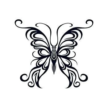 Collection of Butterfly outline clipart | Free download best Butterfly ...