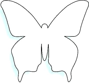 360x337 Outline Of Butterfly