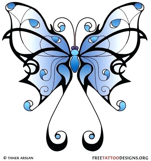 500x535 Butterfly Drawing Designs At Free For Personal Use Girly Butterfly