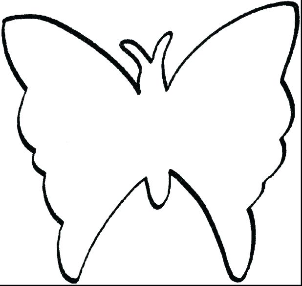 618x584 Outline Butterfly Tattoos