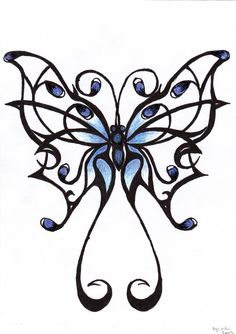 236x334 Best Butterfly Tattoo Drawings Images Butterfly Tattoos