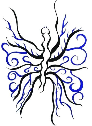 375x513 Butterfly Images Drawings Black Butterfly Drawings Image