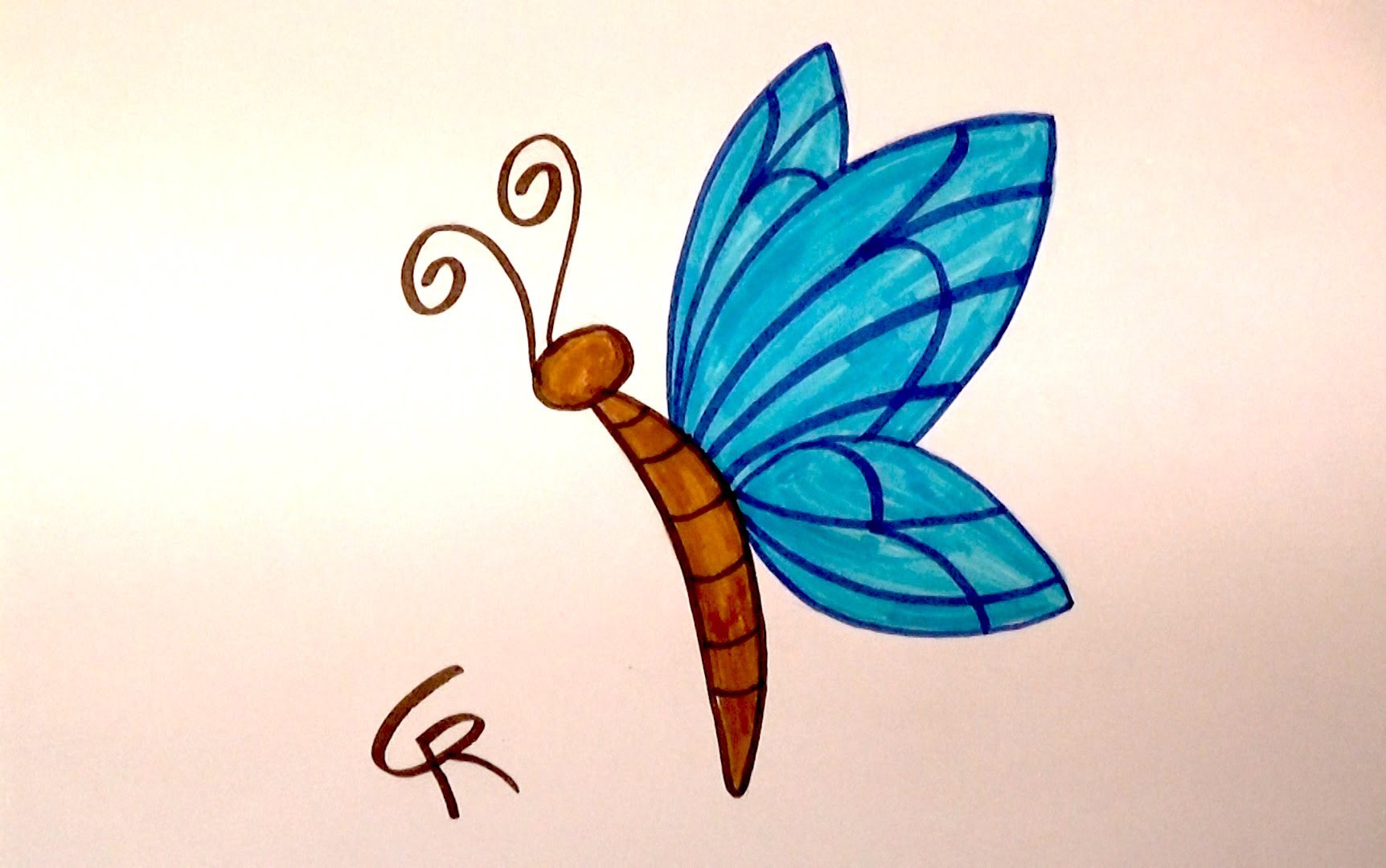1724x1080 Butterfly Drawing Easy Drawings With Color At Attachment