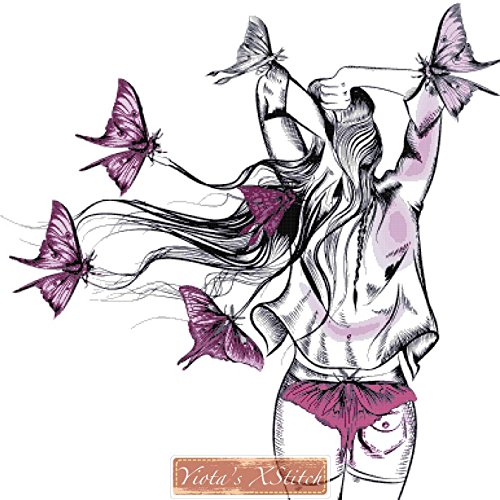 500x500 Long Haired Butterfly Girl