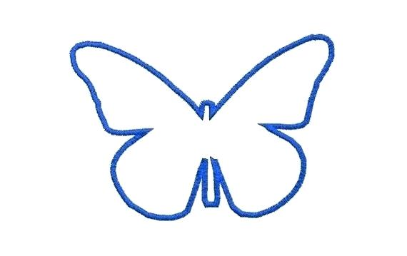 570x359 Butterfly Applique Template