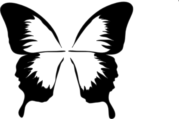 600x400 Collection Of Free Butterflies Clipart Line Drawing Download On Ui Ex