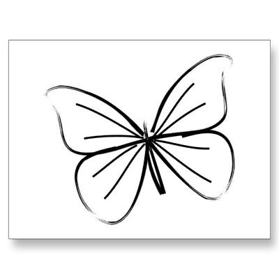 400x400 Butterfly Line Drawings Makeup Nails Easy Butterfly Drawing