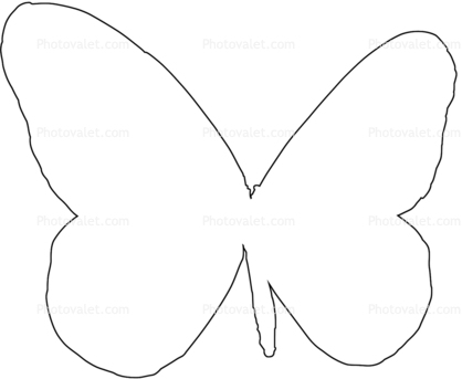 418x343 Butterflies, Wings, Butterfly Outline, Line Drawing, Shape Images