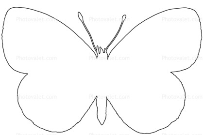 418x279 Butterfly Line Drawing Images