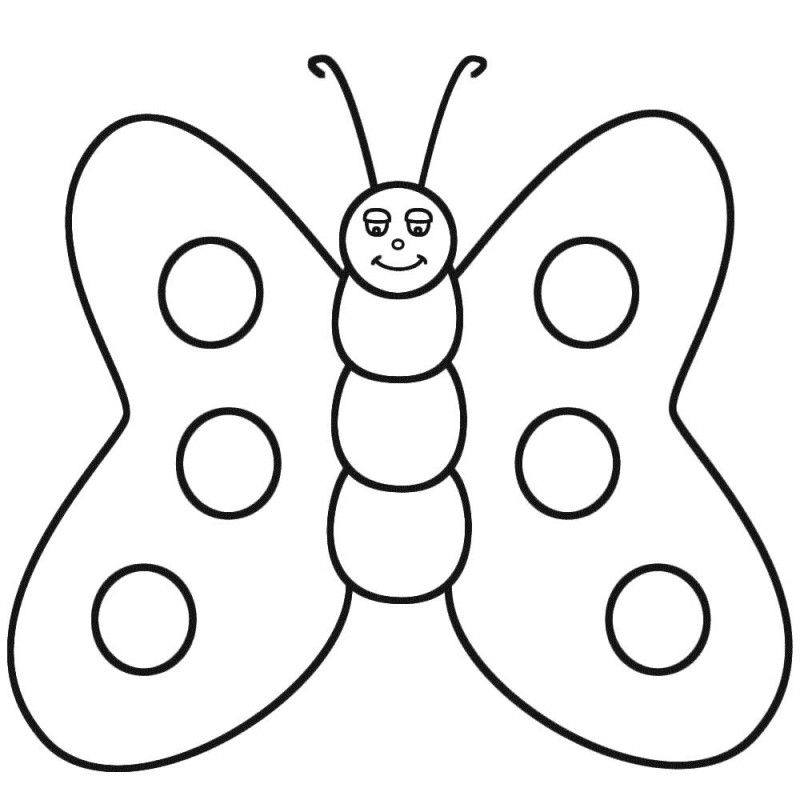 800x800 Cute Butterfly Line Drawing Free Download Clip Art