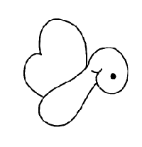 200x207 Butterfly Drawing With Colour Only Coloring Pages