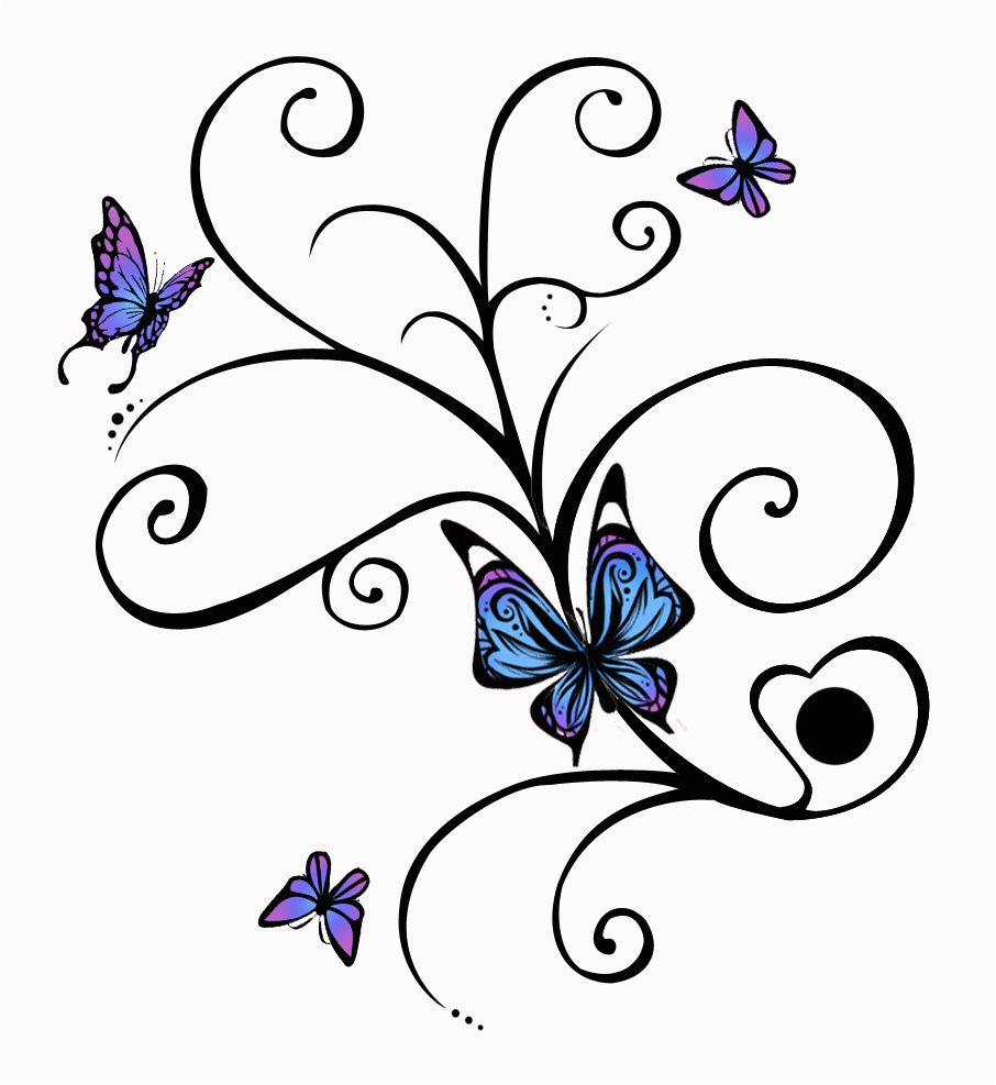 Butterfly Tattoo Drawing | Free download on ClipArtMag