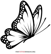 218x231 Best Black And White Butterfly Tattoo Art Images White