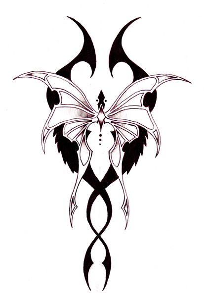 415x614 Latest Butterfly Tattoo Designs Samples