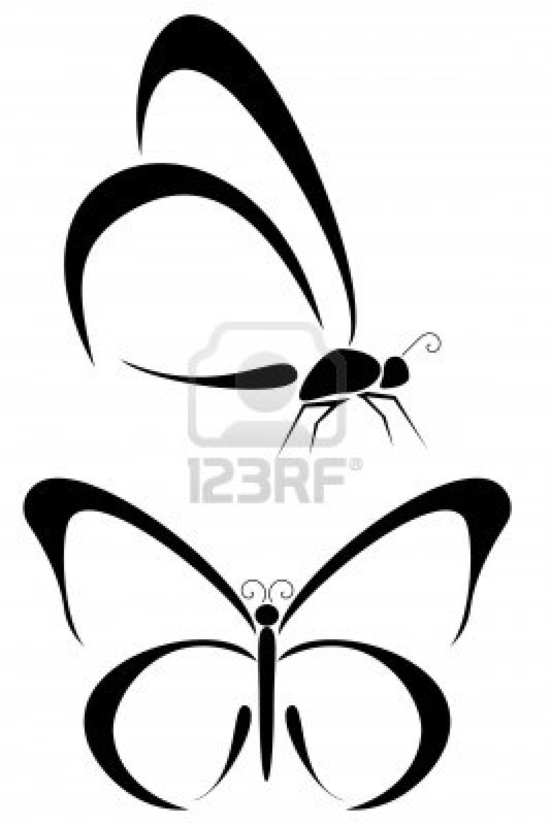 801x1200 Black Butterfly Tattoo Designs