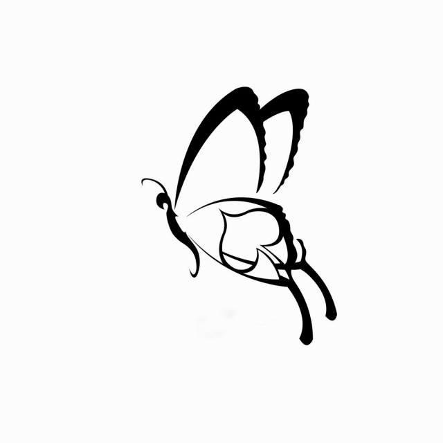 640x640 flying butterfly outline, butterly, butterfly, butterfly wings png