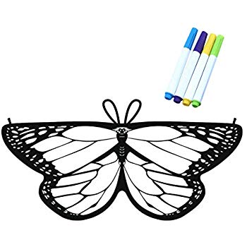 350x350 Kids Coloring For Butterfly Wings Crafts Fairy Wings