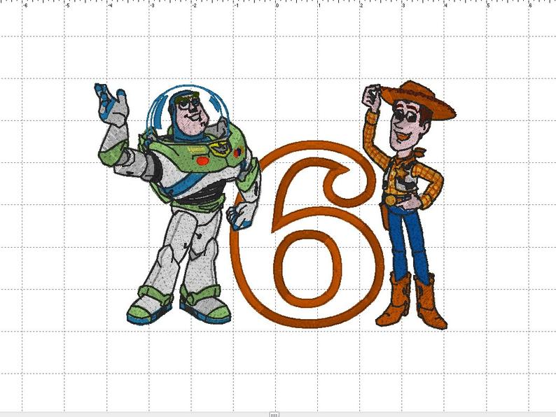 794x596 Buzz Light Year Woody Sheriff From Toy Story Birthday Etsy