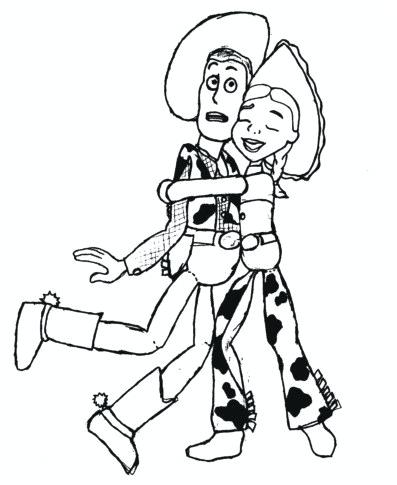 397x485 woody and buzz coloring pages buzz and woody coloring pages buzz