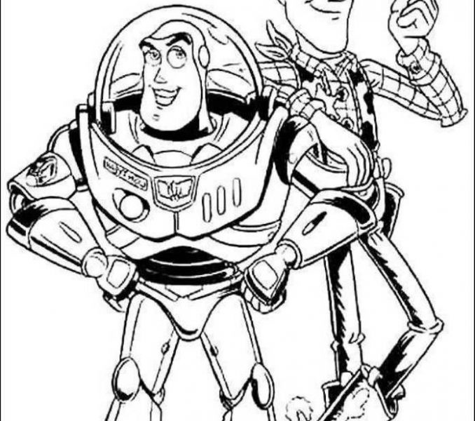 678x600 buzz lightyear coloring pages print buzz lightyear and woody
