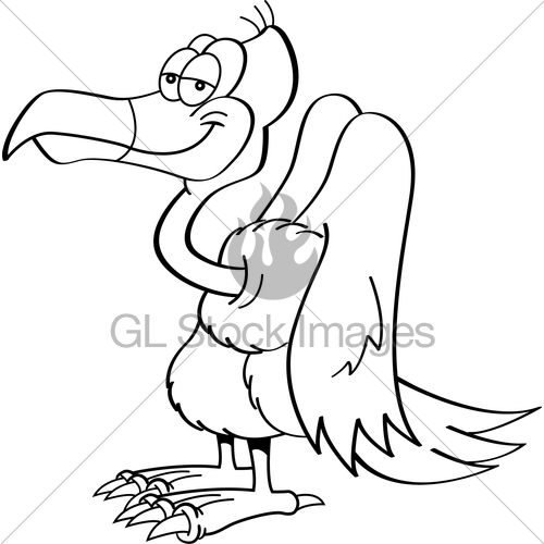 500x500 Cartoon Buzzard Gl Stock Images