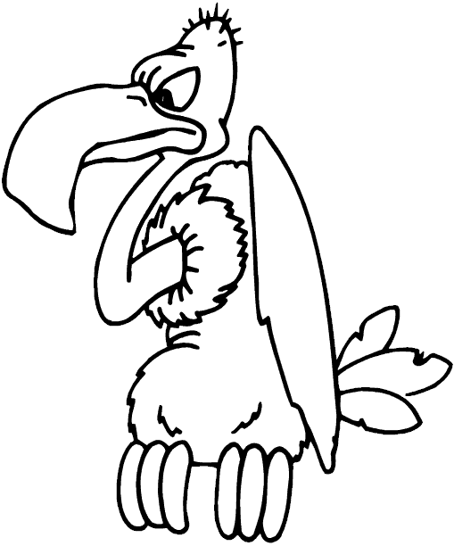 509x612 vulture boys' room bird coloring pages, cartoon vulture