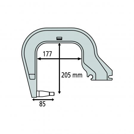 450x450 Gys C Clamp Arm
