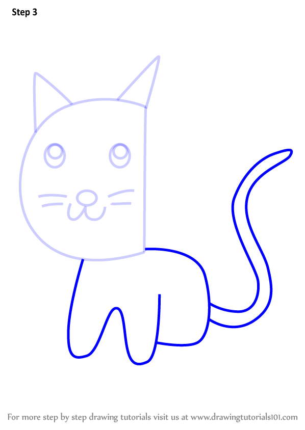 598x844 Learn How To Draw A Cat From Letter C