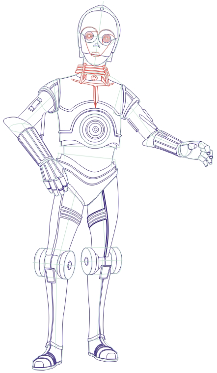 442x758 How To Draw From Stars Wars Saga Drawing Lesson How To Draw Dat