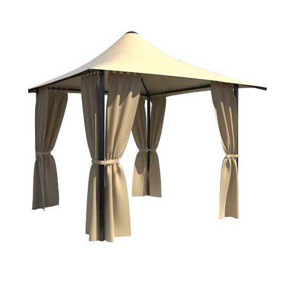 600x599 Commercial Grade Square Cabana Shade Structure With Water